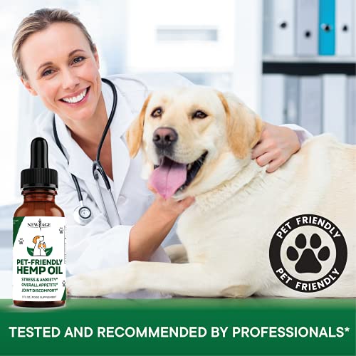 Natural Hemp Oil for Dogs and Cats by NEW AGE - Dog Calming Aid - Supports Hip and Joint Health, Mobility, Immunity - Pet Hemp Oil Rich in Omega 3, 6, 9 – 2 Pack - Image 7