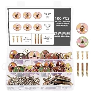 Knpwer 100 Stück M8 T-Nut-Muttern Set