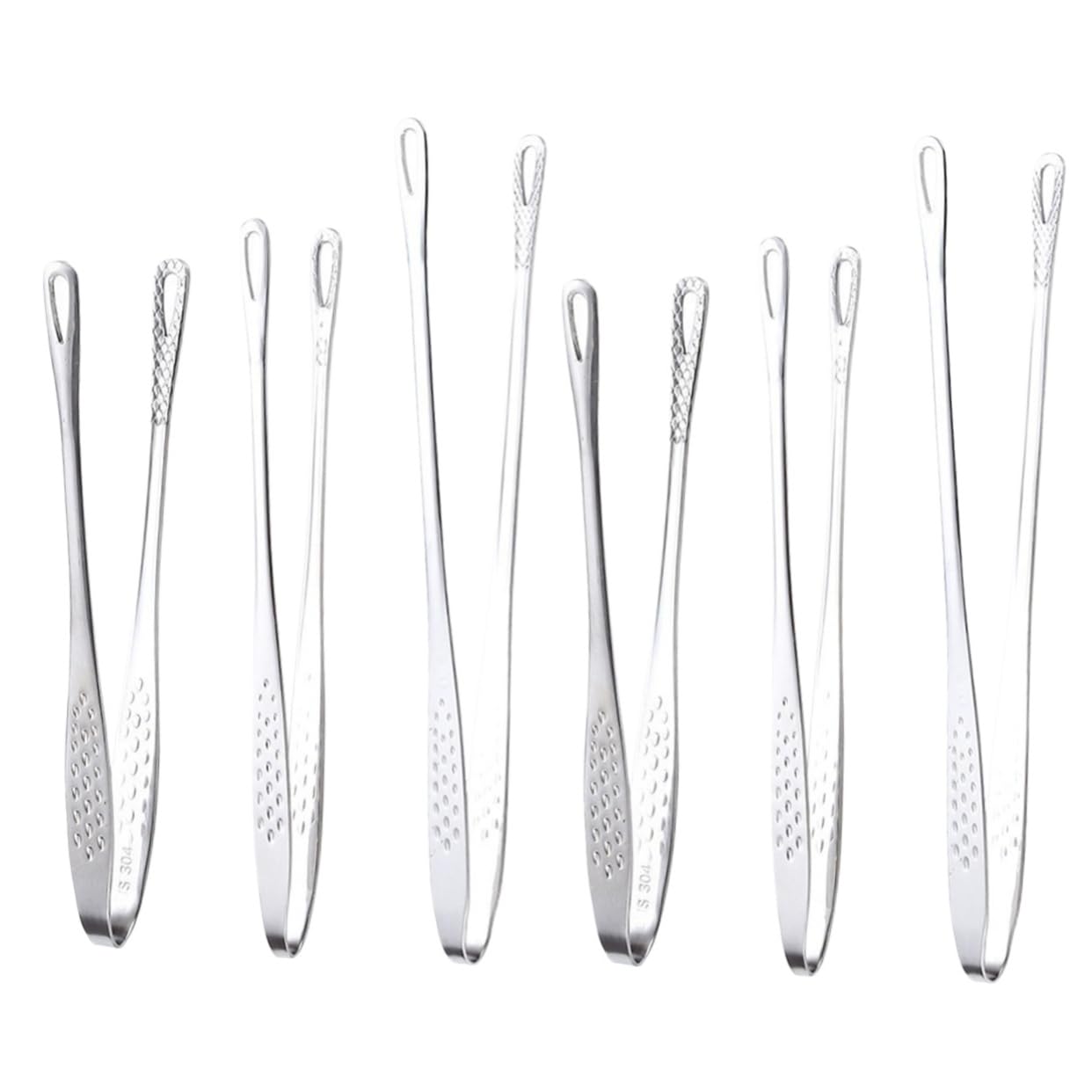 UPKOCH 2 Sätze Teiliges Grillzangen Rutschfeste Küchenzange Für Bbq Steak Und Fleisch Ergonomische Grillzange Für Einfache Handhabung 3 Stücke * 2
