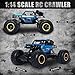 chxingfeng Blue RC Trucks Remote Control Car 1:14 Off Road Monster Truck,Metal Shell Crawler,2.4Ghz 20km/h High Speed All Terrain Hobby Truck