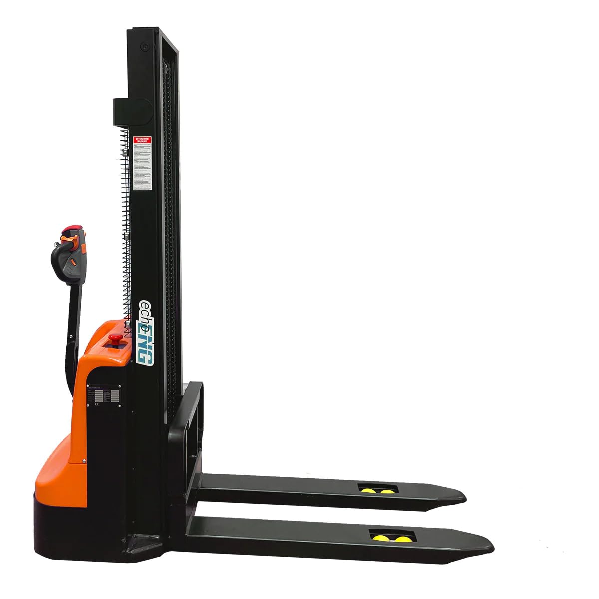 echoENG Carrello elevatore elettrico | Portata 1500 kg | Altezza di sollevamento 3000 mm | Ruote in PU | Lunghezza forche 1150 mm | Transpallet sollevatore elettrico per pallet | MA SL EL30