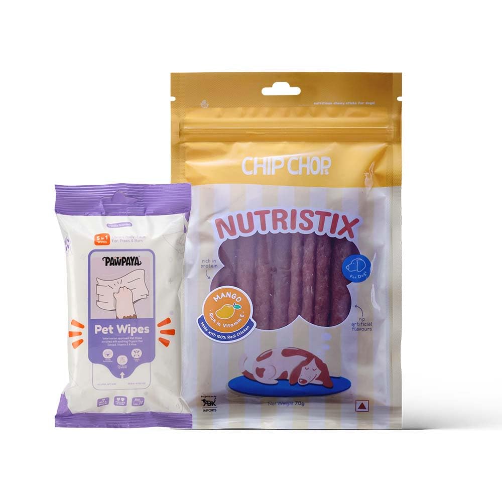 See full amazon price history chart for Combo of Chip Chops Mango Flavor Nutristix Dog Treats, 70g and Pawpaya 5 in 1 Multipurpose Plant-Based Pet Cleaning Wipes for Dogs,15 Pull Pack Combo of Chip Chops Mango Flavor Nutristix Dog Treats, 70g and Pawpaya 5 in 1 Multipurpose Plant-Based Pet Cleaning Wipes for Dogs,15 Pull Pack (B0CF22ZCW3) Amazon Price History, Amazon Price Tracker