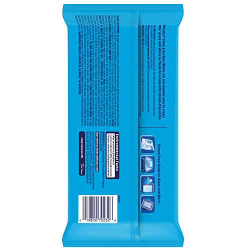 image for Windex Glass and Multi-Surface Cleaning Wipes, 28 Count, 1 Count (Pack