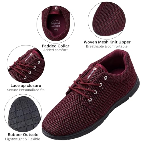 Alpine Swiss Kilian Men's Walking Shoes | Breathable Mesh Running Shoes | Lightweight Fashion Sneakers | Athletic Tennis Trainers3