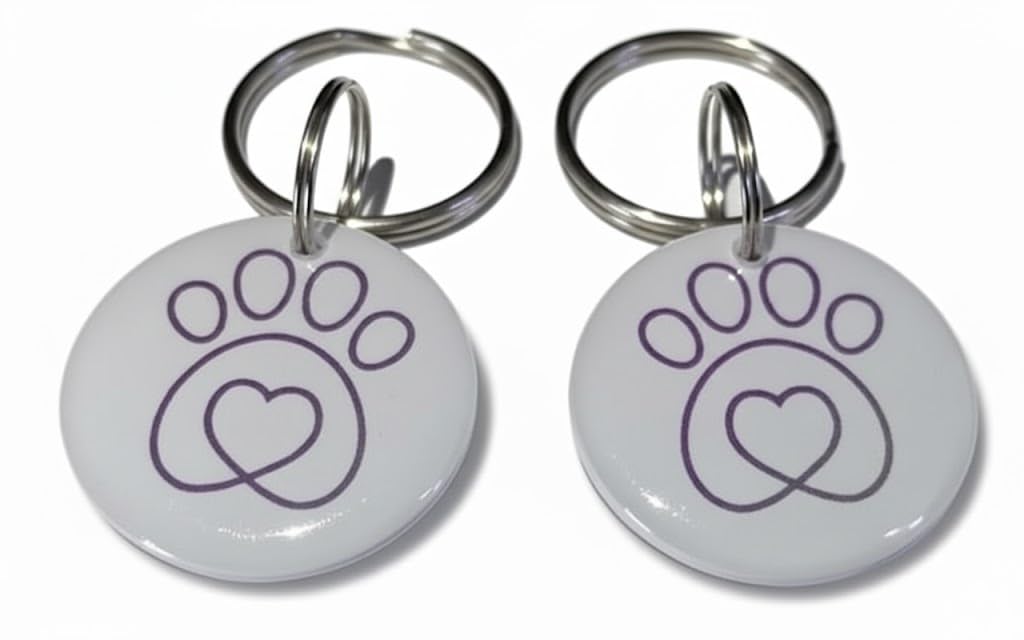 Petquality Show That Love White Compatible/Replacement For Petsafe For Microchip Rfid Collar Tags Disc Key (Pack Of 2)