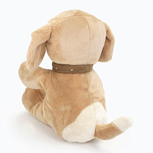 GUND Spunky Dog Talking Plush Toy - Sings ABC & 123 Songs, 14 Inches, Tan (Batteries Included)