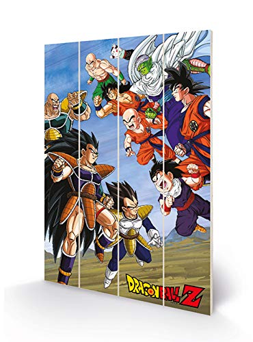 Impression sur bois Dragon Ball Z Battle Clash 40x59 cm pour déco murale manga