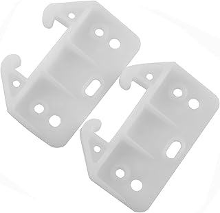 AXLIZER 6PCS Plastic Drawer Guides, Drawer Rail, Center Mount Dresser Drawer Guide Brackets