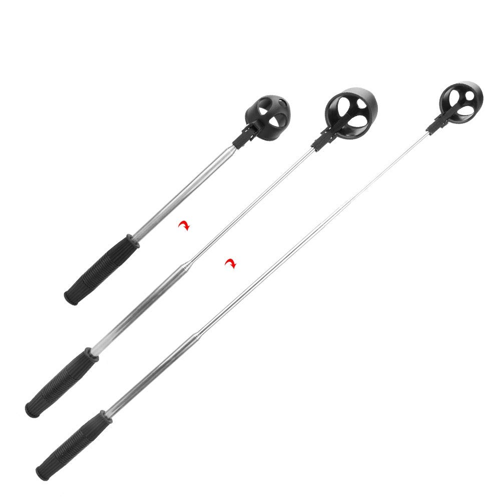 POENVFPO Raccoglitore di Palline da Golf, Raccoglitore di Palline da Golf Telescopico Portatile con Accessori per Strumenti da Golfista con Bloccaggio Automatico