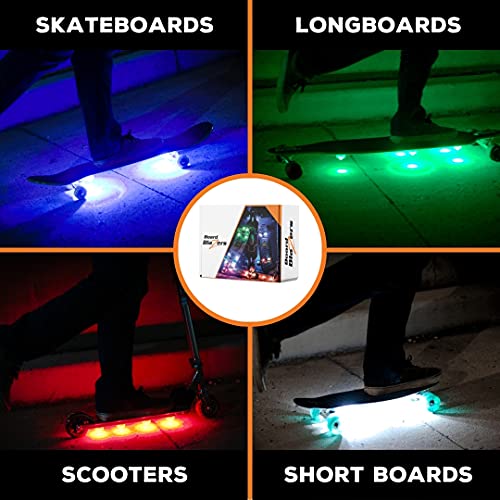 Blazing Blue Led Underglow Lights For Skateboards, Longboards, Scooters - Original Skateboard Accessories - Great Gift For Skateboarders #TOP5