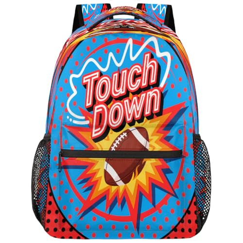 Mochila escolar de viaje con diseño de fútbol para estudiantes