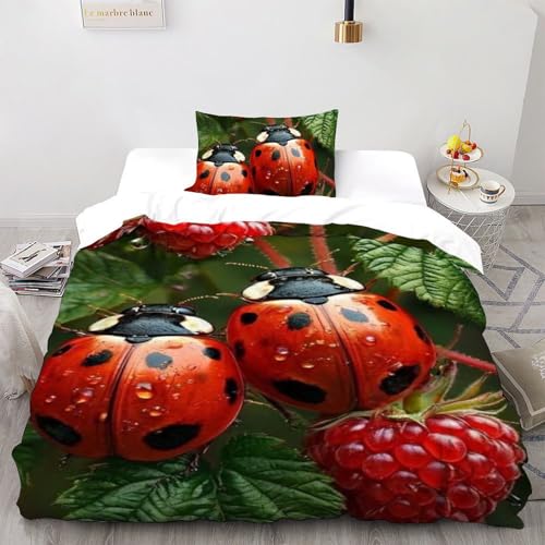 Housse de couette lit simple microfibre fermeture éclair sans repassage