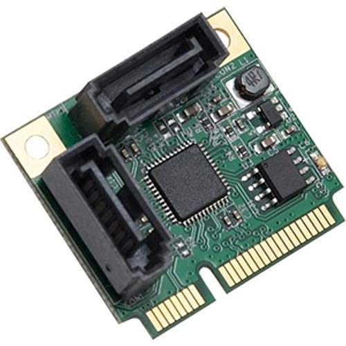 Image of I /O Crest Mini PCI-e PCI Express 2 Port SATA III RAID Controller half size Components Other SI-MPE40095