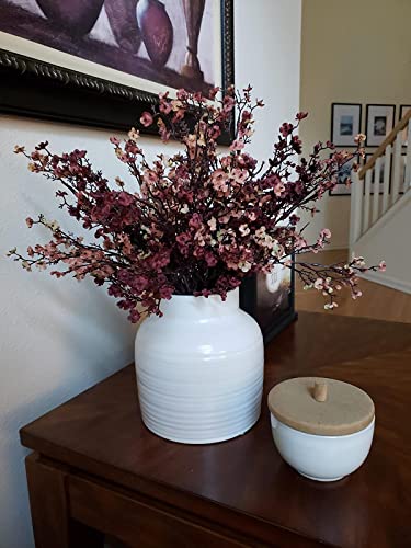 Artificial Flowers - Fake Babys Breath Flowers Gypsophila Bouquet Bulk Real Touch Faux Silk Flower For Vase, Diy Home Office Wedding Party Decoration #TOP4