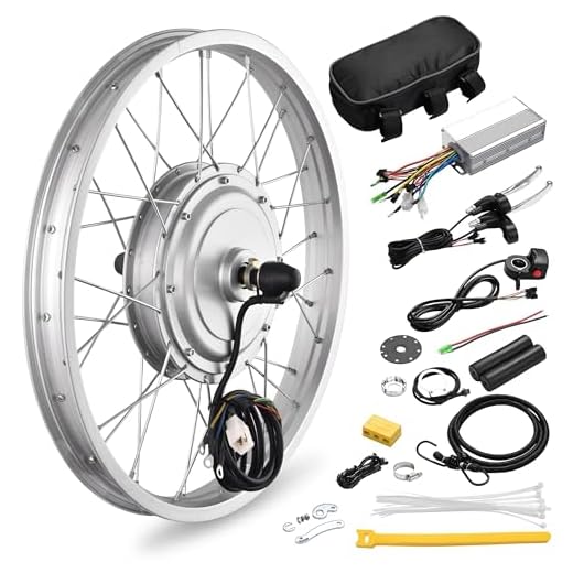 AW 20" Electric Bicycle Front Wheel Conversion Kit E-Bike 36V 750W Motor for 20" x 1.75"-2.1" Tire
