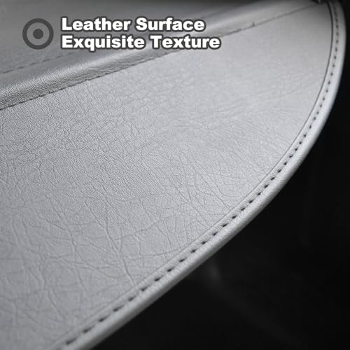 Image of Cargo Cover for Hyundai Ioniq 5 Accessories 2026 2025-2022, Leather Retractable Trunk Cover Security Shielding Shade for Ioniq 5 Accessories Privacy Screen Luggage Shield Shade