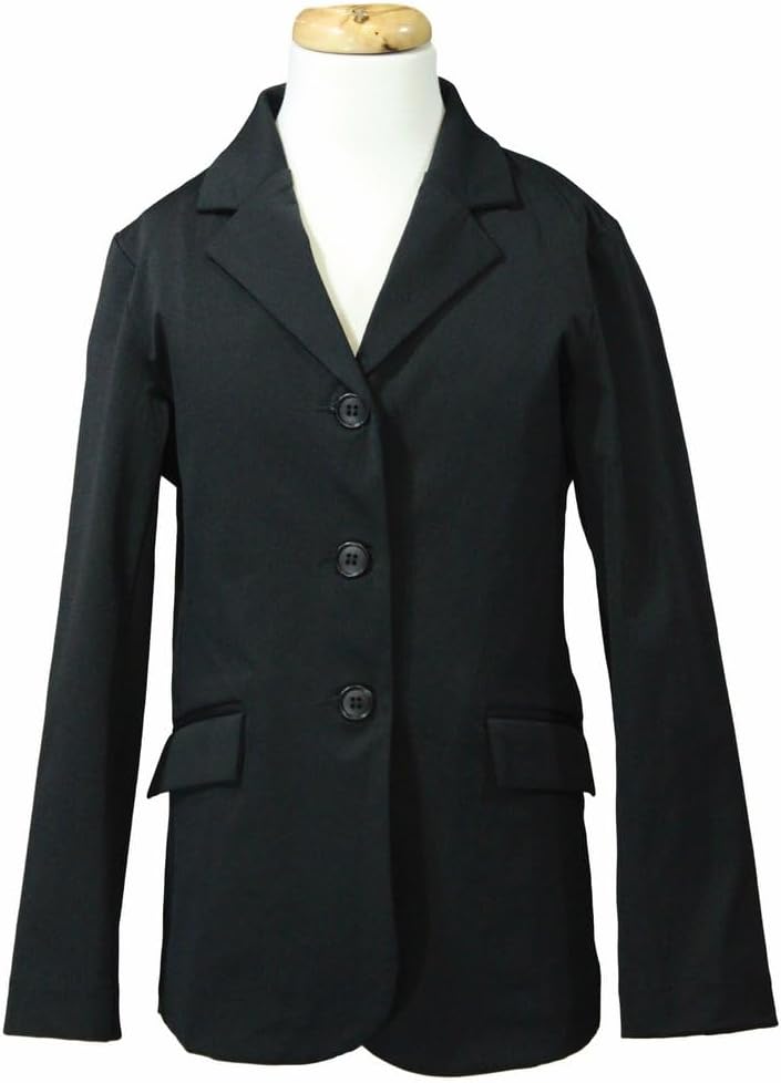 Equine Couture Girl 's Raleigh Showコート ブラック