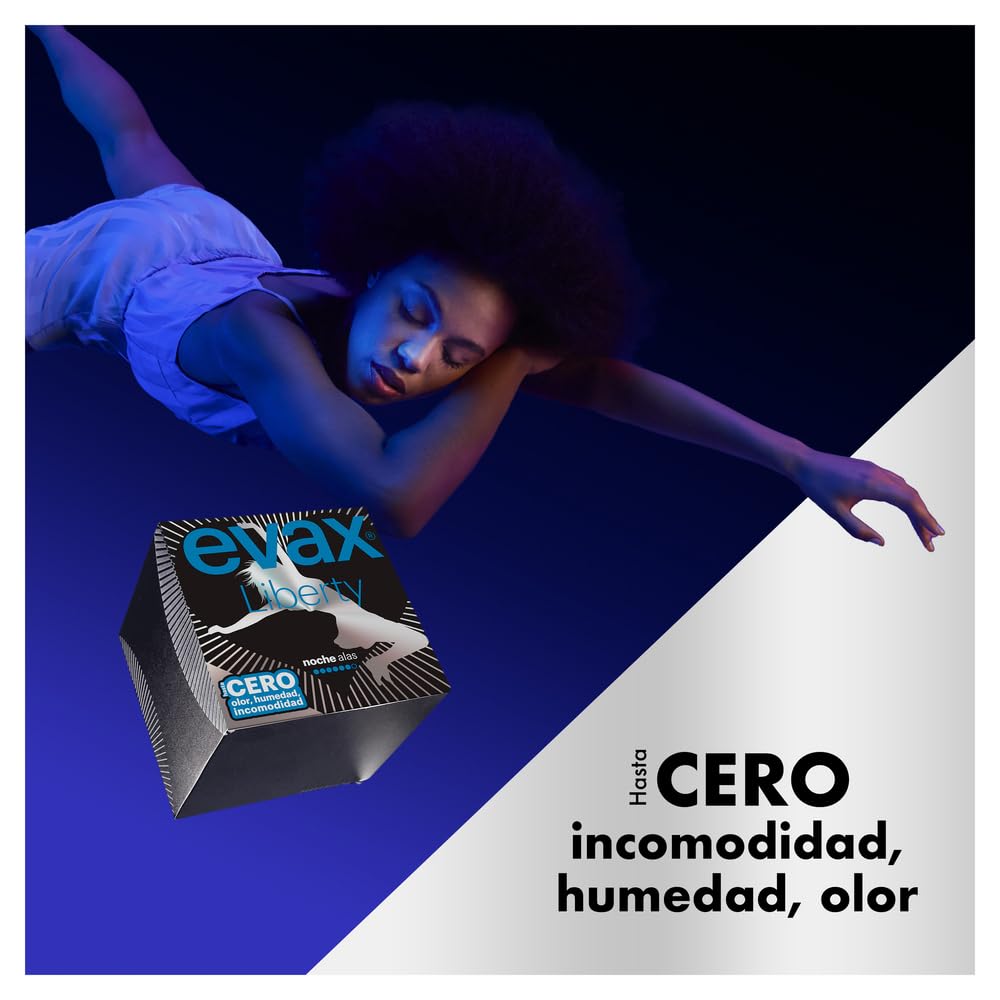 Evax Liberty Noche Compresas Con Alas, 72 unidades, No Notarás Que Las Llevas - 5