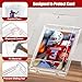 Superlong 130pt Magnetic Card Holder, 15ct Trading Magnetic Card Case with U-V Protection, Hard Plastic Sports One Touch Holder with 2 Strong Magnets for Baseball Game Collector Display Storage