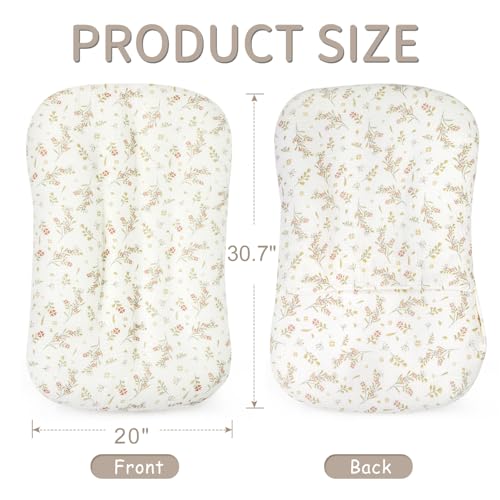 Image of Muslin Baby Lounger Cover 3 Pack,100% Cotton Newborn Lounger Cover,Newborn Nursery Essentials,Breathable Soft Lounger Protectors（Covers Only
