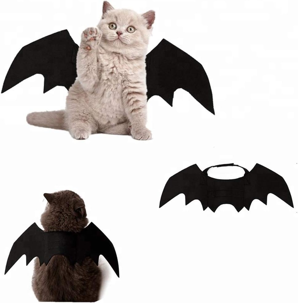 atimier Halloween Pet Bat Wings Cat Dog Bat Costume Pet Dog Bat Wings