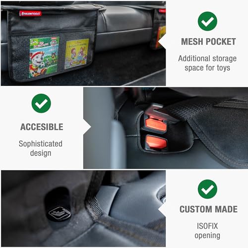 Image of ATHLON TOOLS Child Seat Pad - Side Protection, Optimal Fit - Isofix Compatible - Thickly Padded - for Child & Infant Carriers, Booster Seats - Designed in Germany
