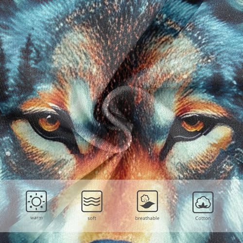 Girls Underwear Toddler 2t Cotton Panties Little Girl Personalized Undies Kids Briefs Mystical Wolf Head Autumn Forest3