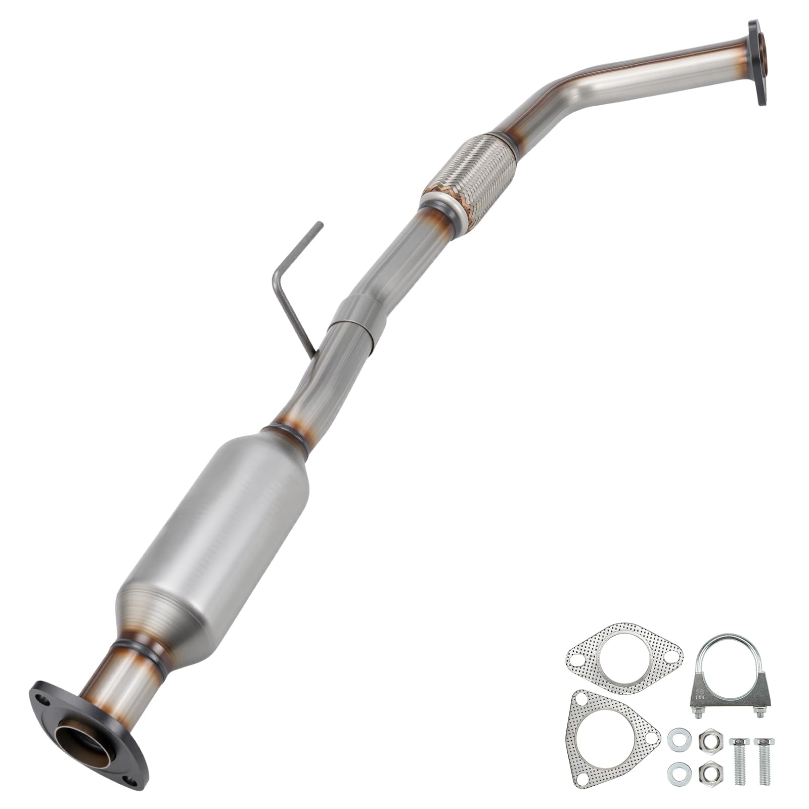 SIZZER Catalytic Converter Flex Exhaust Pipe Compatible With 1997-2001 Camry 1999-2001 Solara 2.2L Replace 0995701, 326145, 0965701, 55537, 40244, 58052,88082 (EPA Compliant)-image-6