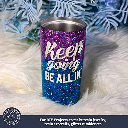 Holographic Chunky Glitter, 160G/5.64Oz Craft Glitter For Resin, Metallic Iridescent Chunky Fine Glitter Sequin Flake Bulk, Nail Glitter For Makeup Body Face Eye, Tumblers, Leobro Light Purple Glitter #TOP4