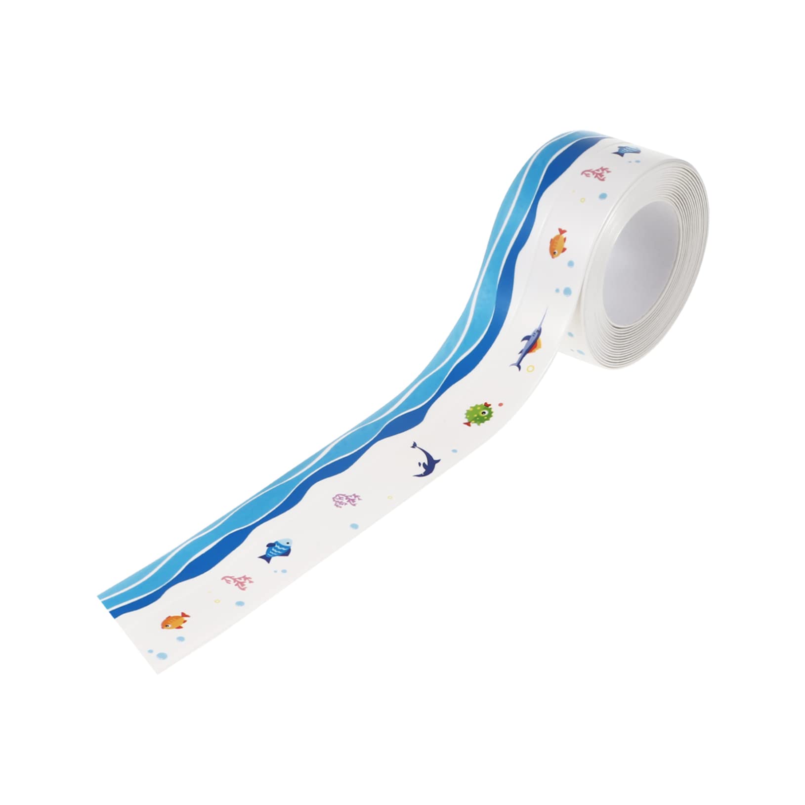 HOMOCONO Self-Adhesive Waterproof Caulk Tape Strip for Bathroom Kitchen Sink Toilet Sealing Tape Sealant Caulk Print