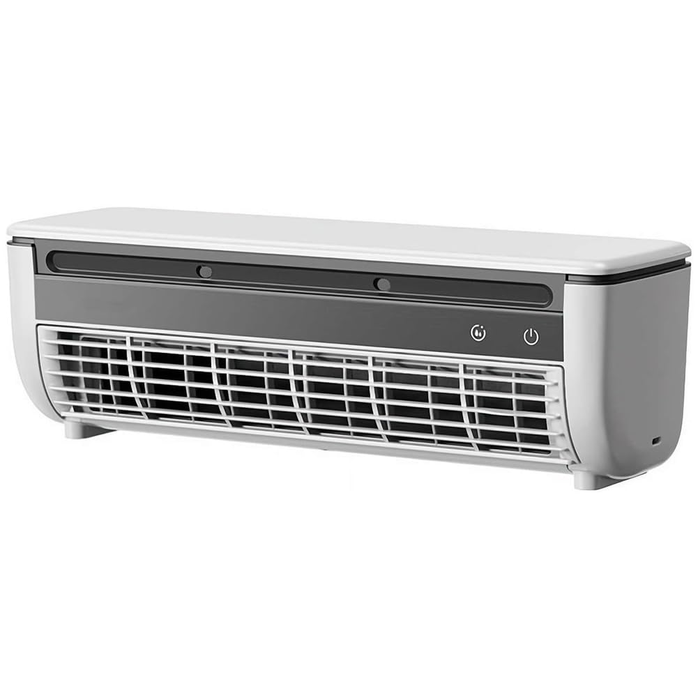 GTHTUHFD Portable Misting Cooling Fan, 6000 Mah Battery, No Drilling Installation, Ideal For Kitchen, Camping, Car, And Outdoor Use,White-332×102×107.5mm