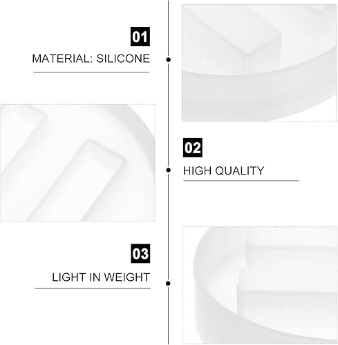 Miniatura 6 de TEHAUX Molde de resina para teléfono celular, soporte para teléfono celular, molde de resina de silicona, soporte redondo para teléfono móvil, molde