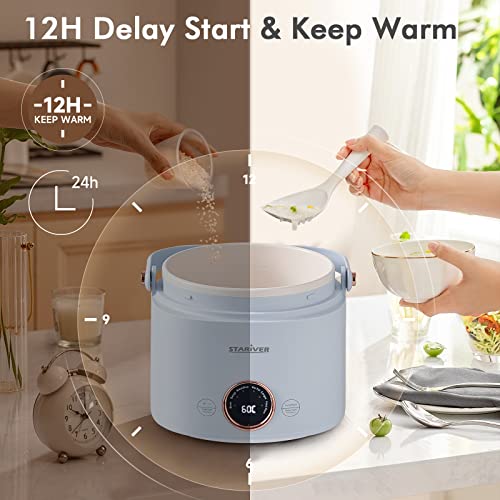 Stariver Small 2 Cups Rice Cooker GoTinySpace