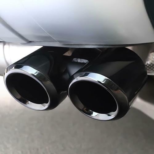 Miniatura 3 de Silenciador de tubo de escape trasero doble de acero inoxidable para Land Rover Defender 90 110 130 2020-2022 (negro)