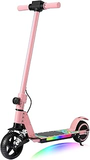 Sponsored You’re seeing this ad based on the product’s relevance to your search query.Learn more about this advertisement KHHK Electric Scooter for Children from 6-14 Years, Foldable E-Scooter with 130 W Motor, Max Speed 14 km/h, Range 5-8 km, Double Shock Absorbers, Double Safety Brake System