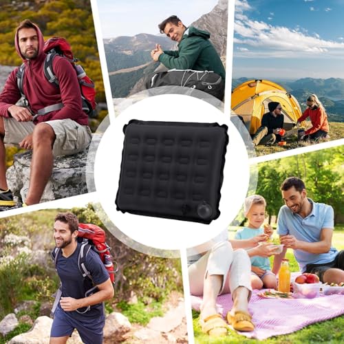 Coussin gonflable de siege pour assise dure en voyage - 5
