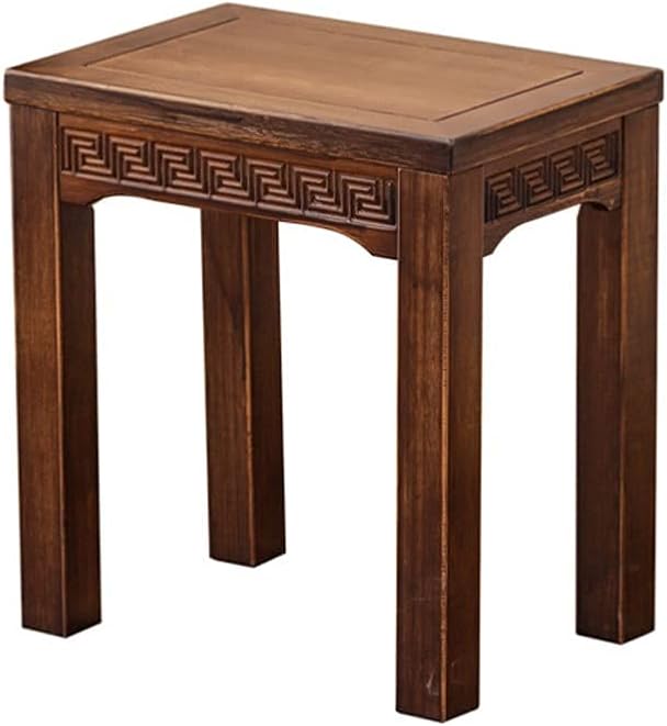 Minimalist Fashion Creative Solid Wood Small Bench Low Stool Bamboo Stool Dining Table Stool Adult Stool for Living Room Bedroom Porch Dining Casual