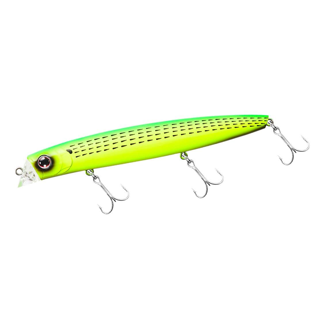 Daiwa 125F Morethan Cross Counter Sea Bass Minnow Lure Lime Chart Konoshiro