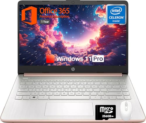 HP 14�C���` �m�[�g�p�\�R�� �w�� �r�W�l�X�AIntel Celeron N4120�A16GB RAM�A384GB�X�g���[�W(128GB eMMC+256GB MSD)�A1�N�Ԃ�Office 365�AIntel UHD�O���t�B�b�N�X�A�E�F�u�J�����AWi