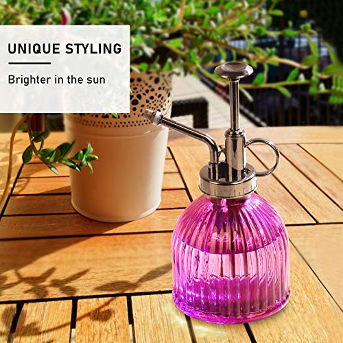 Ulikey Plantensproeier, spuitfles glas bloem water spray fles pot vintage stijl bloemenspuit waterspuitfles pomp… - Afbeelding 7