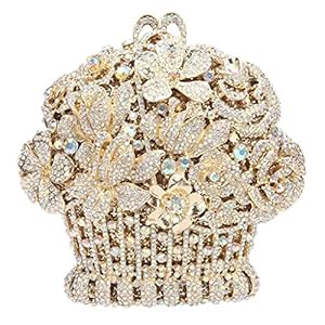 N/A Mandvorm Diamond Lady Clutch portemonnees en handtassen for vrouwen Hollow Out Out Evening Party Dinner Bag (Color : A, Size : One size)