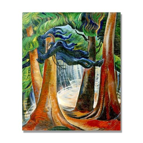 Toile Emily Carr Parmi les FIR pour une décoration murale d'intérieur moderne