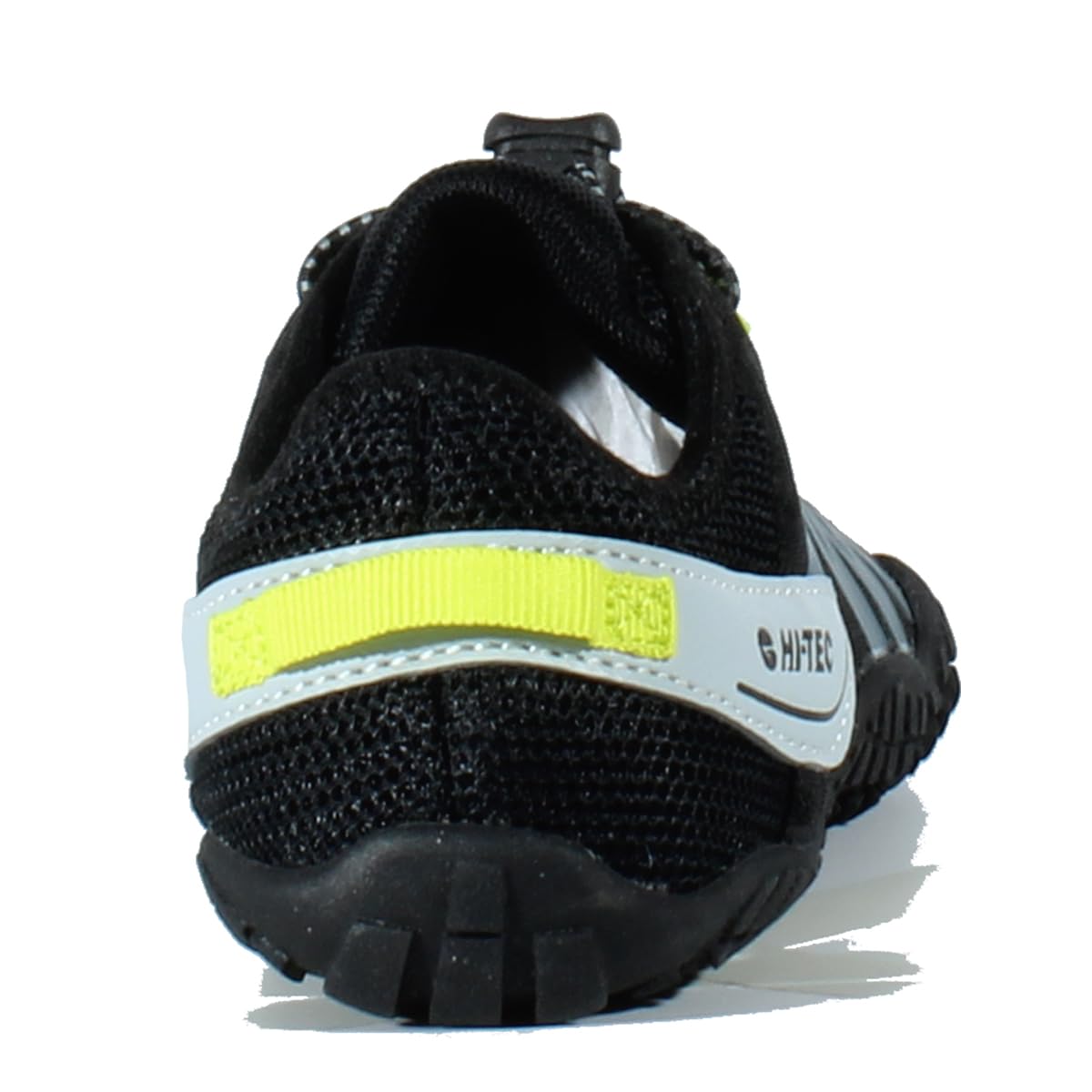 HI-TEC Zapatillas Barefoot Niño Abyss Junior Deportivas Montaña Senderismo Calzado Respetuoso Minimalista Transpirable Flexible Black-Lime 30