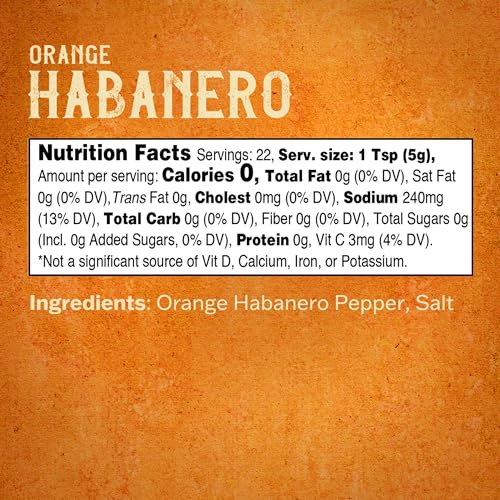 Louisiana Pepper Exchange Orange Habanero Pepper Puree Sauce Salsa, Spicy Sweet Tropical Seasoning, Plant-Based, Gluten-Free, Replaces Habanero Powder - Image 2
