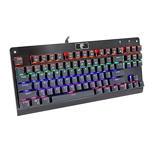 Super Cheap 🛒 Mechanical Gaming Keyboard,MechanicalEagle Z-77 Multicolor 9-Mode Backlit 87-Key Hot-Swappable TKL Keyboard with Blue Switches - Spare Switches and Tool Included - Black Black Friday Sale 2022 Mechanical Gaming Keyboard,MechanicalEagle Z-77 Multicolor 9-Mode Backlit 87-Key Hot-Swappable TKL Keyboard with Blue Switches - Spare Switches and Tool Included - Black