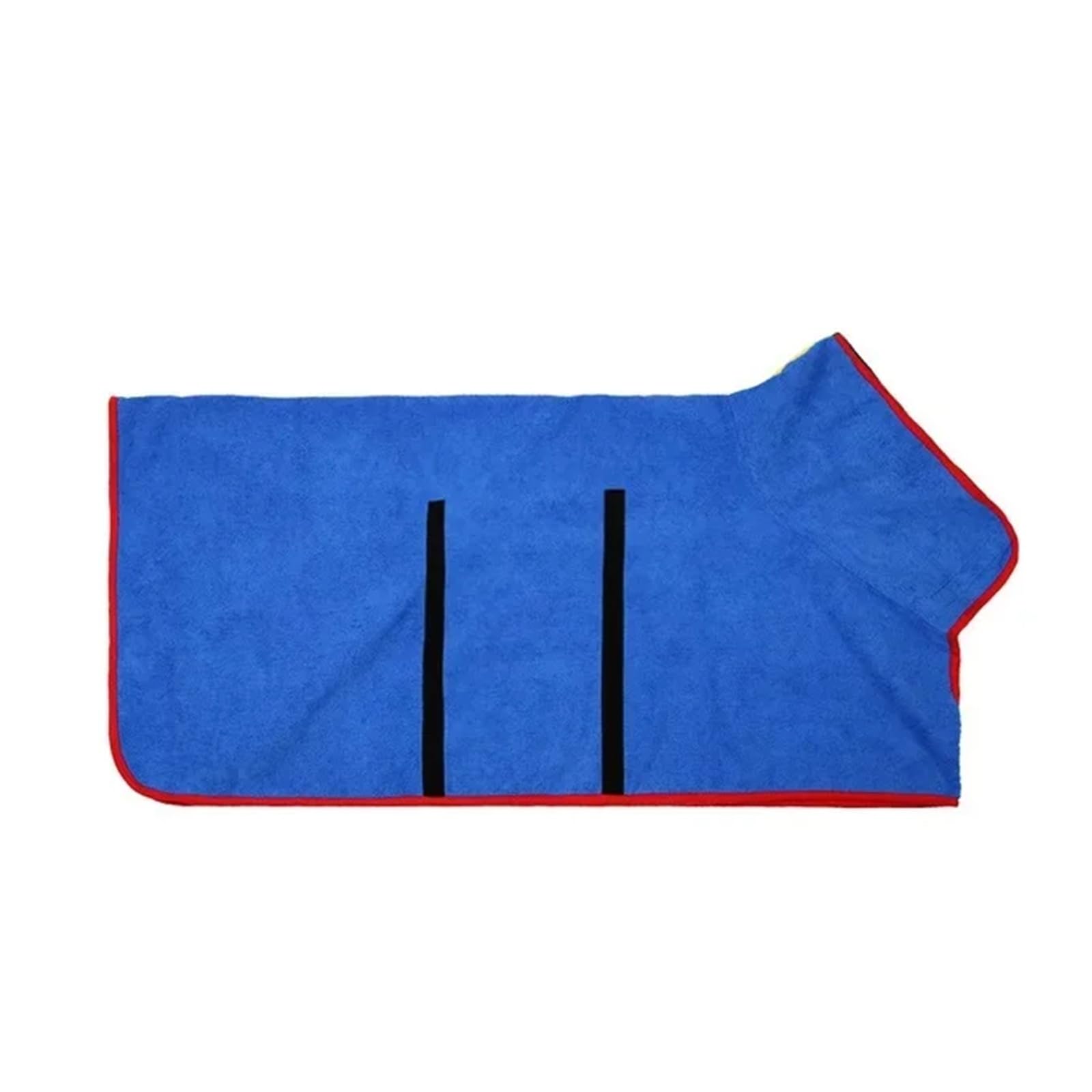 Szlafrok dla psa Ręcznik Suszący płaszcz zwierząt domowych Ubrania regulowane dużych średnich małych psów Kot Plaża chłonna z mikrofibry(Red,XL)