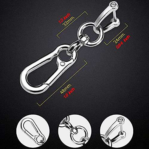 Image of Genuine Leather Keychain for Car , Universal Heavy Duty Key Chain with Phone Number Plate for Men and Women