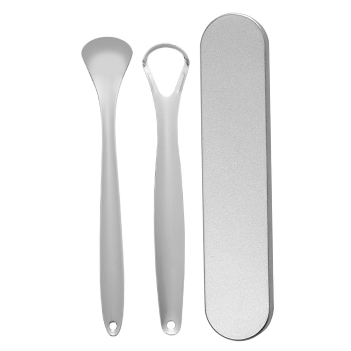 FOMIYES 1 Set Portable Stainless Steel for Oral Halitosis Smooth Surface for Easy Cleaning Travel Friendly Scraper
