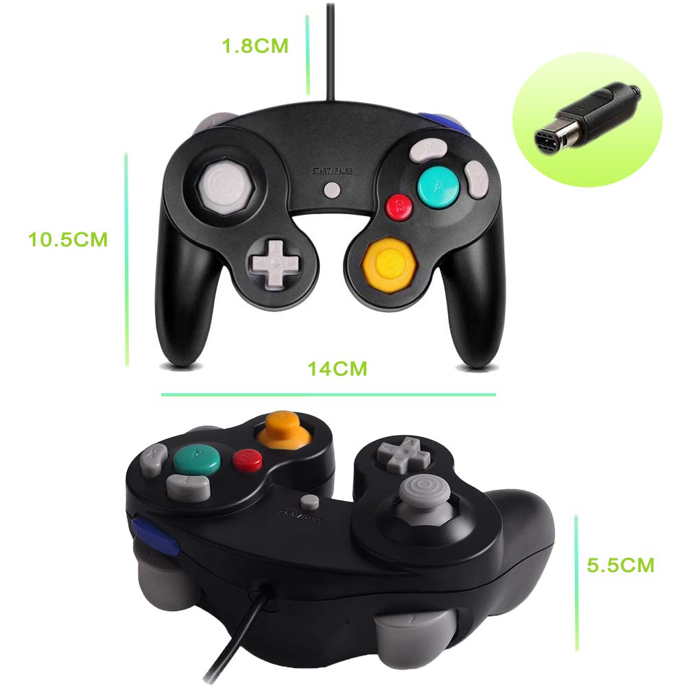 Controller per Gamecube, SONVIEE Wired NGC Controller per Game Cube Classic Game Cube NGC Controller Super Smash Bros GC Gamepad per Game Cube GC Mario Party Games Wii U