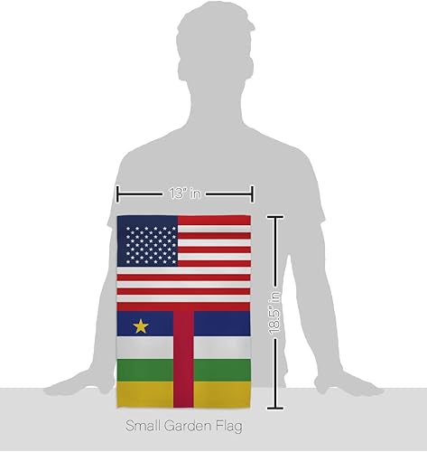 Miniatura 2 de Americana Home & Garden Bandera de jardín de la amistad de Estados Unidos con soporte de la nación regional internacional, país del mundo, área